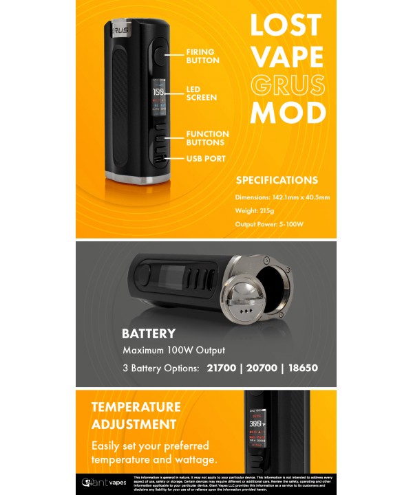 Lost Vape Grus Mod